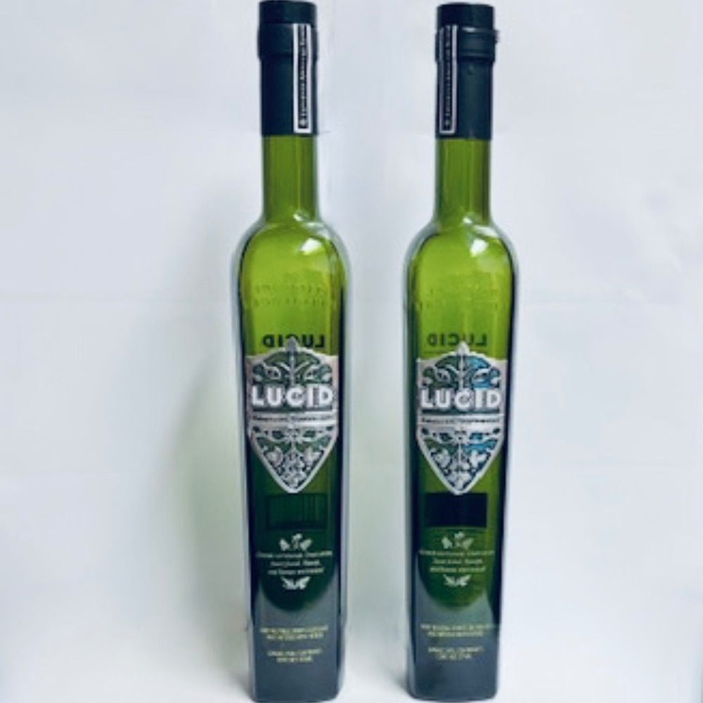 2 LUCID Empty Absinthe Supérieure Bottles